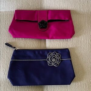 Lancome Pink and Purple Cosmetic Bag Set  Brand New Never Used